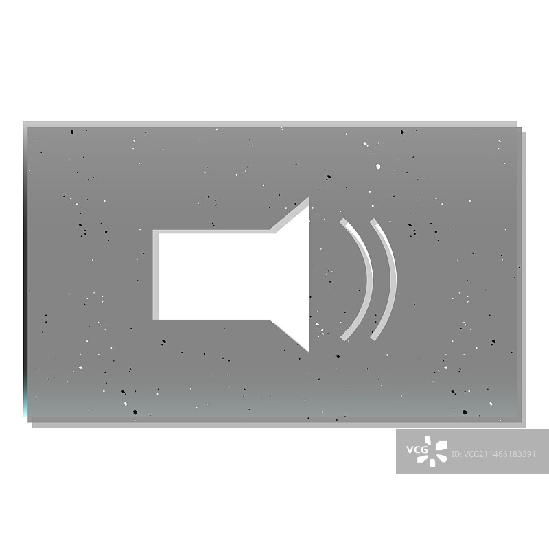 中等音量矩形按钮图片素材