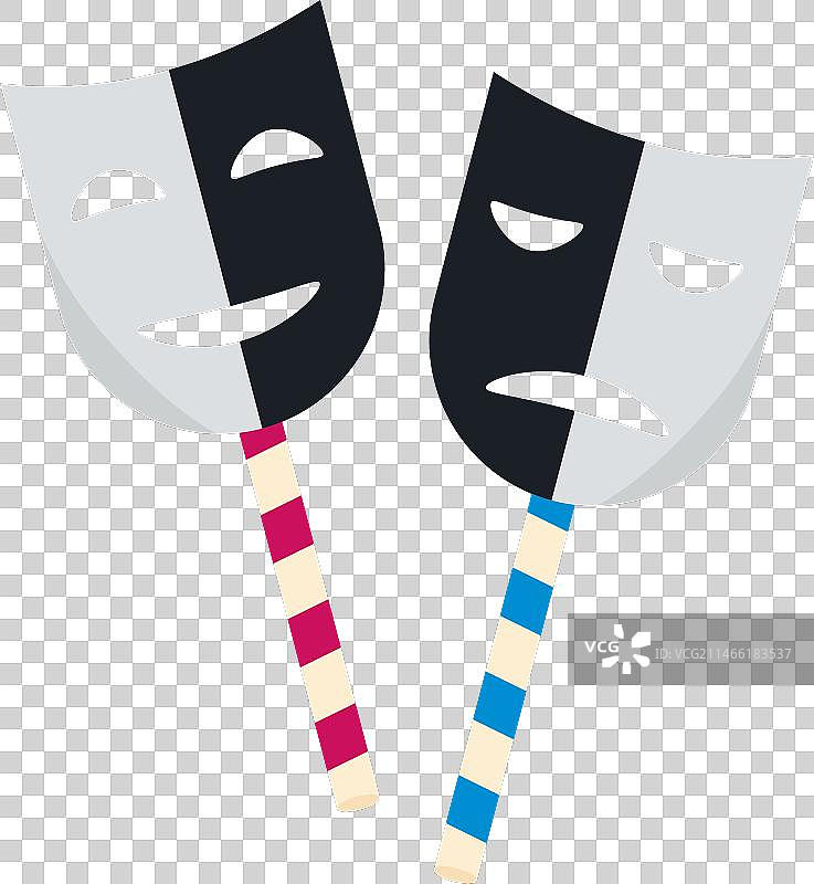 帕斯托纳里尼奥狂欢节黑白面具图片素材