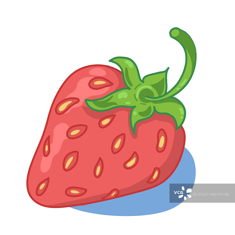 草莓水果矢量插画图片素材