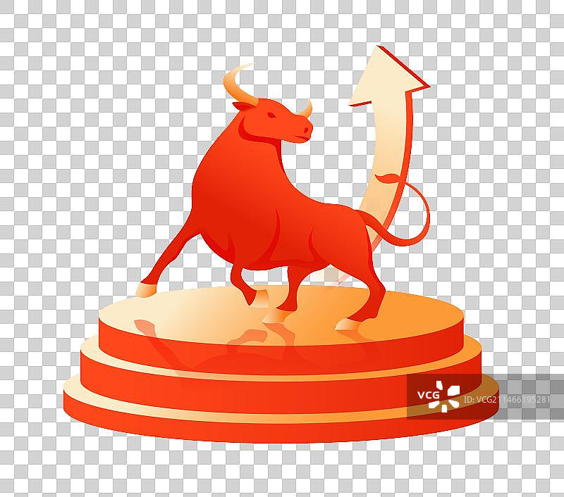 股市股票投资基金牛市插画图片素材