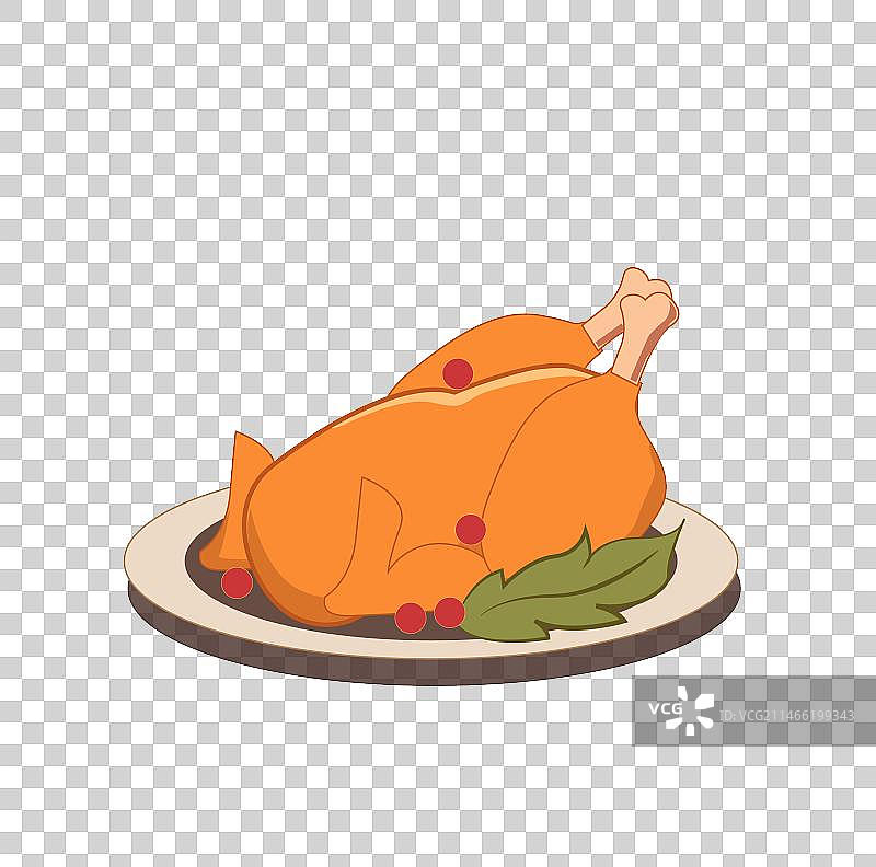 全鸡熟食元素图片素材