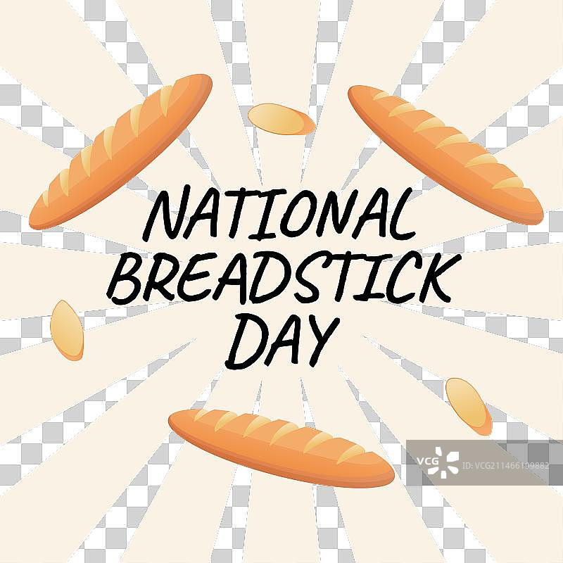 推广全国面包棒日的宣传单图片素材