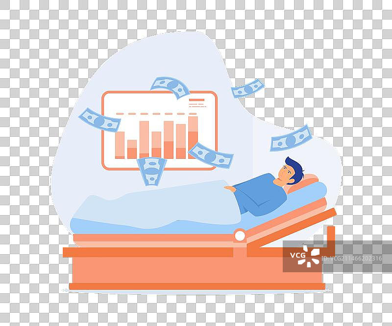 被动收入：睡着也能赚钱图片素材
