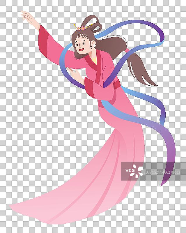 七夕牛郎织女来相会图片素材