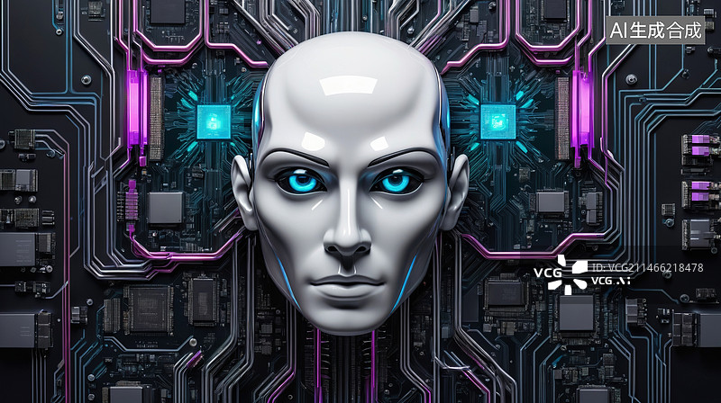 【AI数字艺术】生成式 AI概念图图片素材