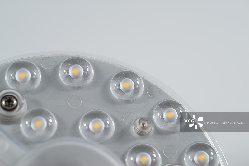 LED灯盘特写 绿色节能光源概念图片素材