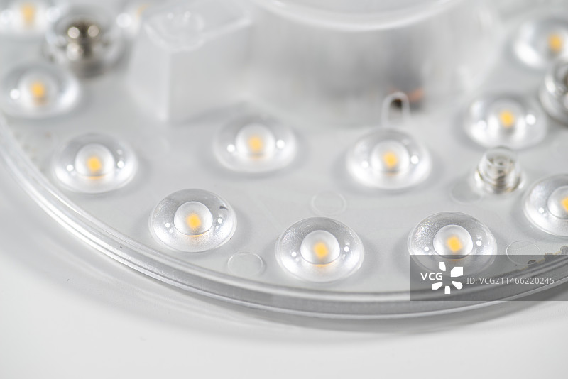 LED灯盘特写 绿色节能光源概念图片素材