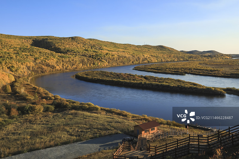 内蒙古呼伦贝尔额尔古纳河奥洛契庄园图片素材