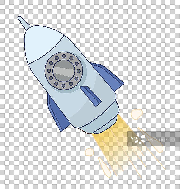 太空火箭发射图片素材