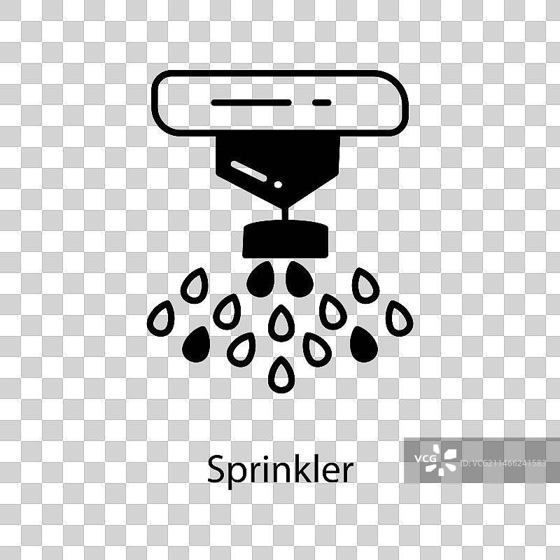 洒水器涂鸦图标设计图片素材