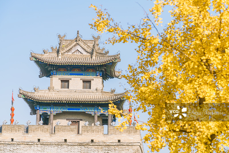 秋日西安角楼图片素材