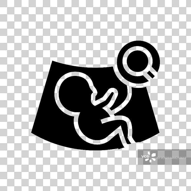 胎儿监护妇科医生标志符号图片素材