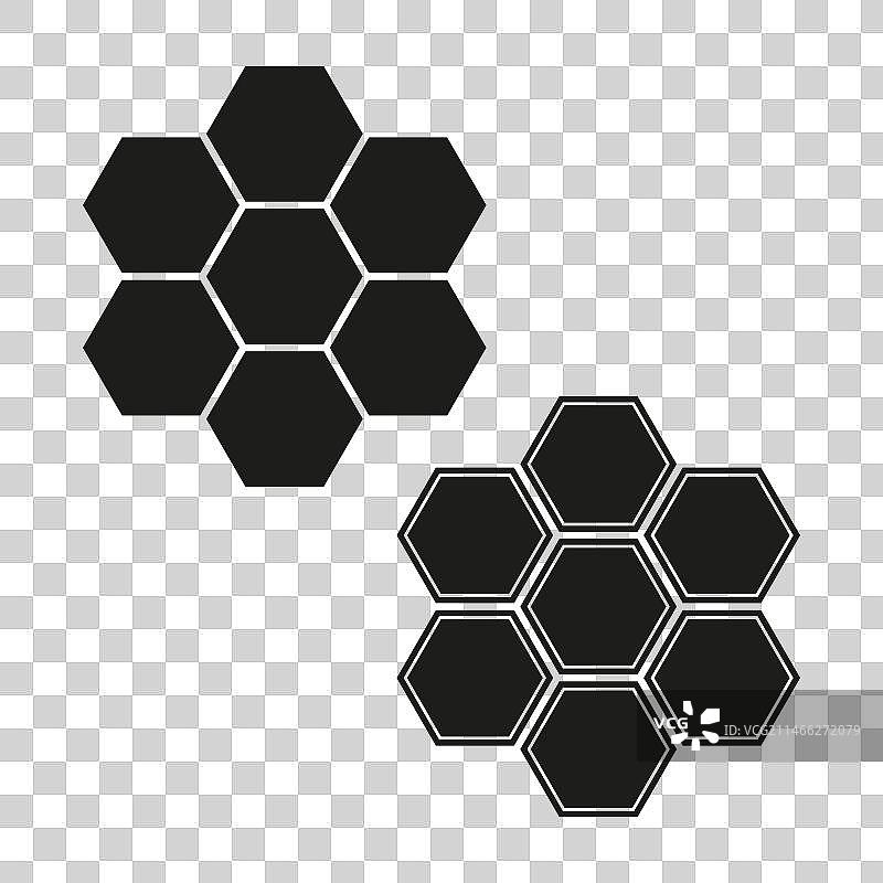 蜂窝图标EPS 10图片素材