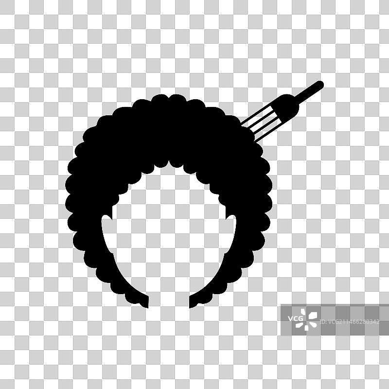 非洲式发型图片素材