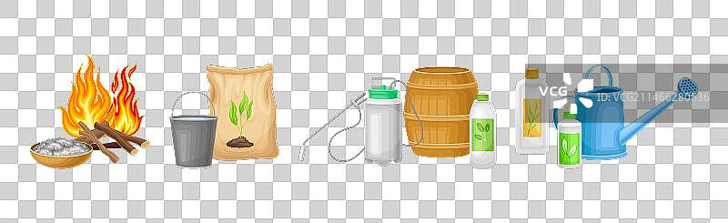 用于花园的有机堆肥和植物肥料图片素材