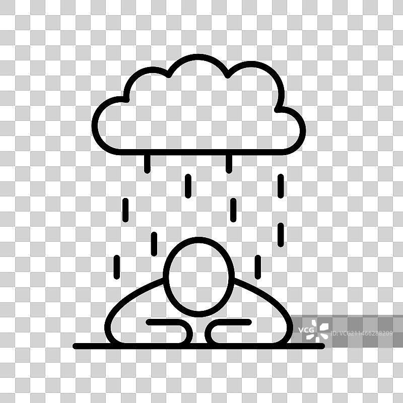 沮丧图标图片素材