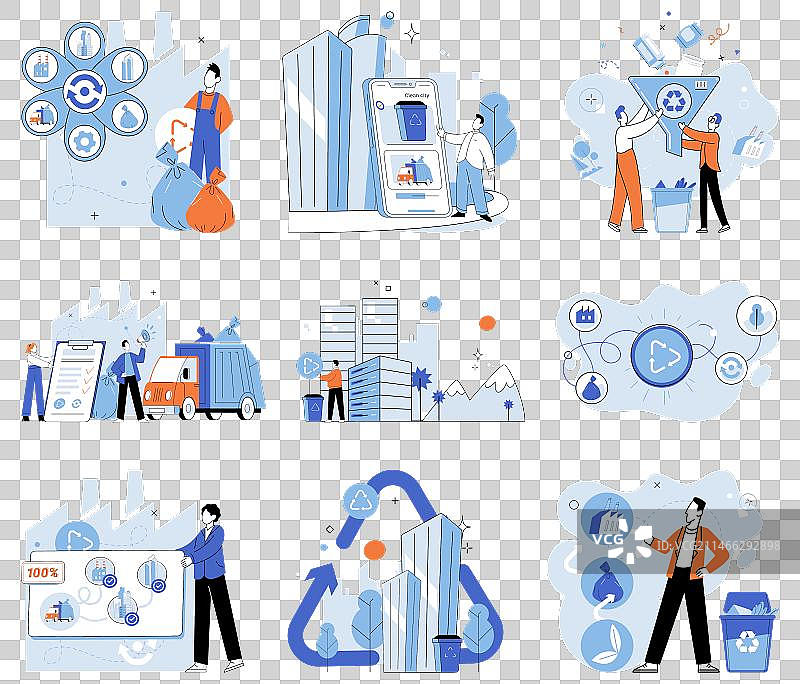 清洁城市回收利用图片素材