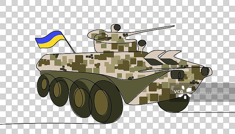 彩色装甲运兵车图片素材