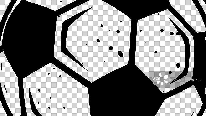 黑白足球隔离图标图片素材