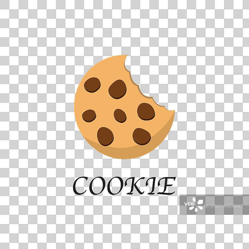 曲奇饼干卡通标志设计图片素材