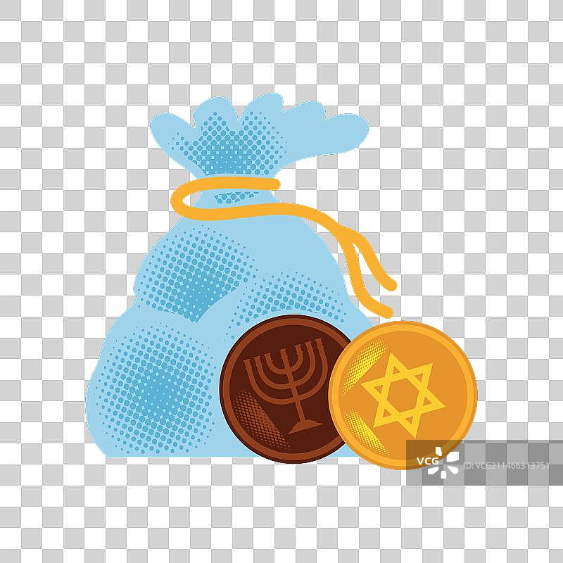 光明节巧克力金币图片素材