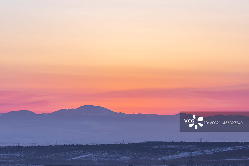 可汗山日出延时素材图片素材