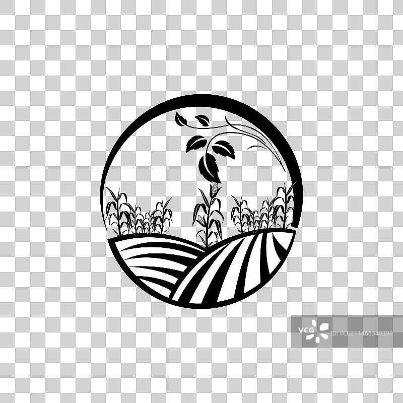 玉米种植logo农业logo模板图片素材