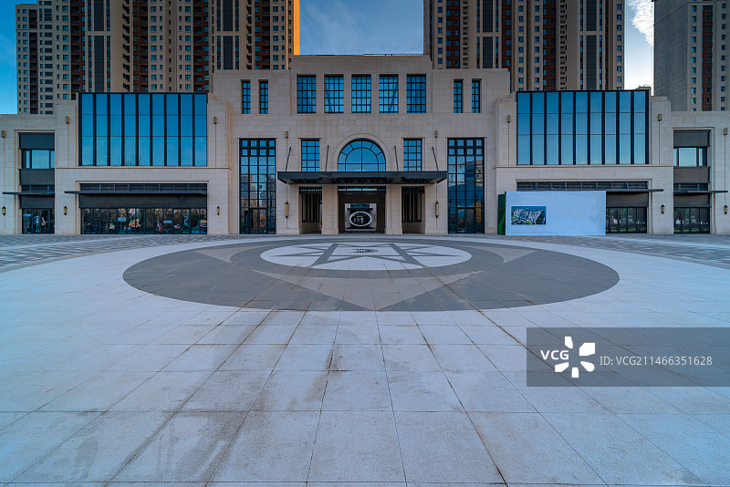 乌鲁木齐市社区商业街建筑图片素材