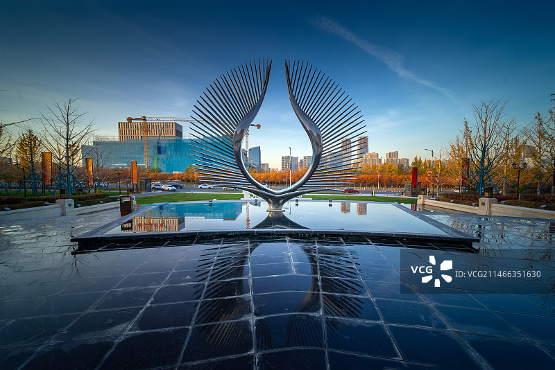 乌鲁木齐市社区商业街建筑图片素材