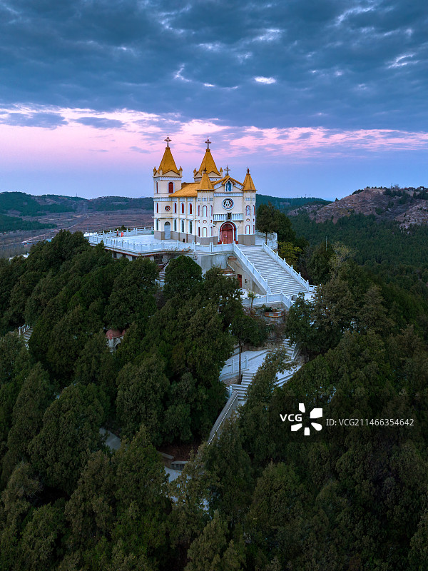 济南胡庄天主教堂图片素材