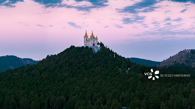 济南胡庄天主教堂图片素材