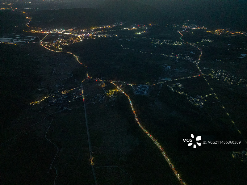 塔川夜色图片素材