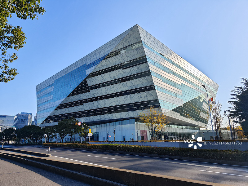 上海图书馆东馆 浦东新区图片素材