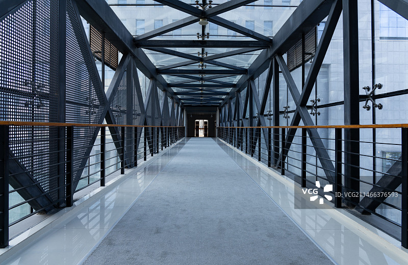 金属框架空中走廊图片素材