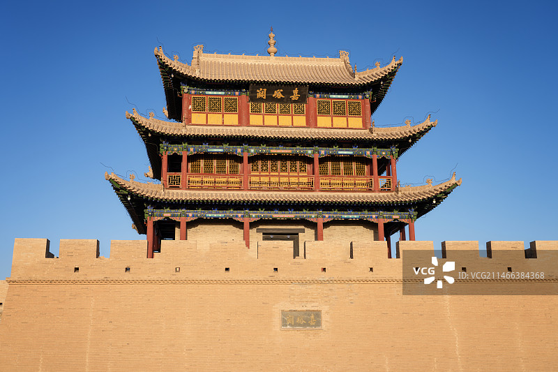 甘肃省嘉峪关市嘉峪关关城图片素材