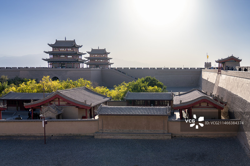 甘肃省嘉峪关市嘉峪关关城图片素材