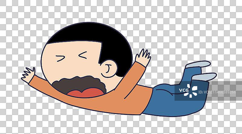 元素：摔倒的人物图片素材