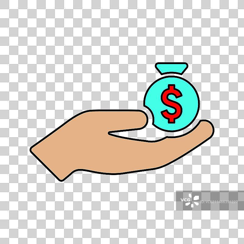 金融收入图标图片素材