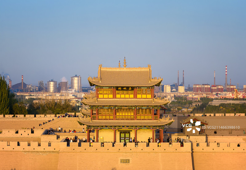 甘肃省嘉峪关市嘉峪关关城图片素材