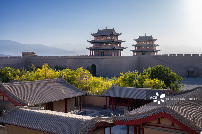 甘肃省嘉峪关市嘉峪关关城图片素材