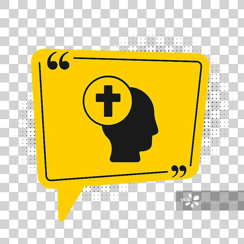 白色背景上的黑色牧师图标图片素材