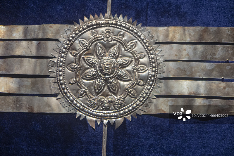 贵州省民族博物馆馆藏精品，贵州少数民族银饰图片素材