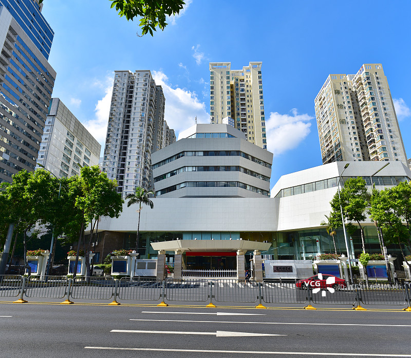 广东省深圳市福田区深圳科学馆图片素材