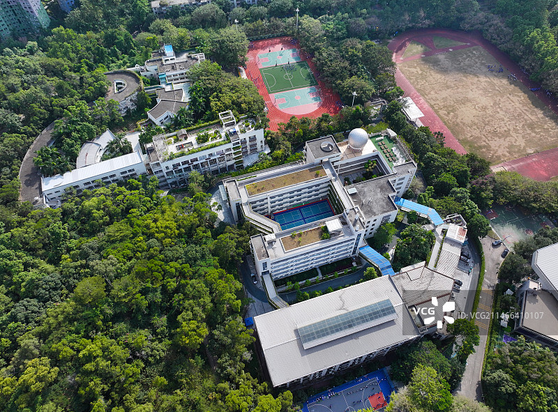 广东省深圳市南山区燕晗山郊野公园华侨城欢乐谷航拍图片素材