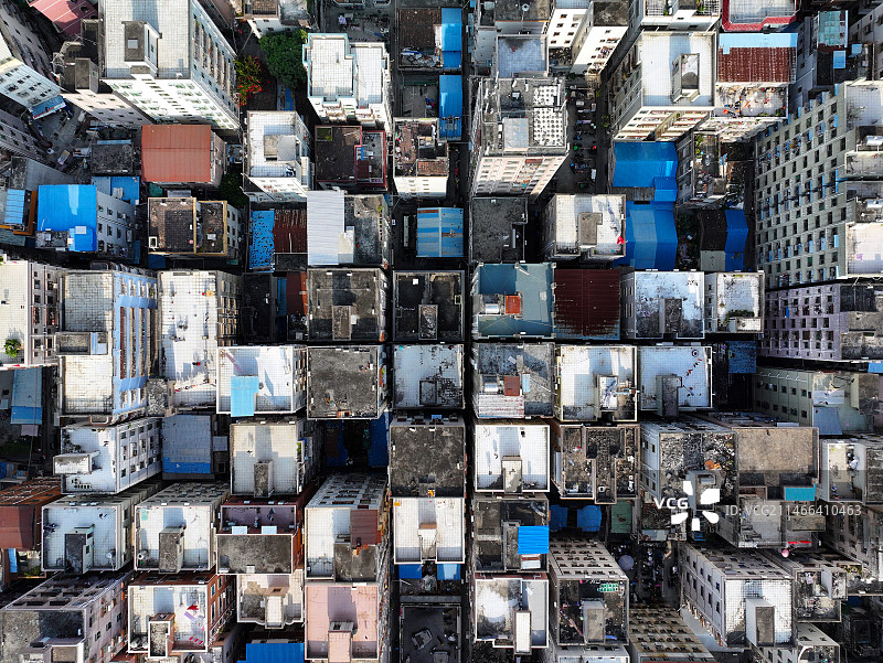 广东省深圳市南山区白石洲航拍图片素材