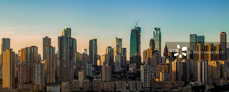 城市天际线日落图片素材