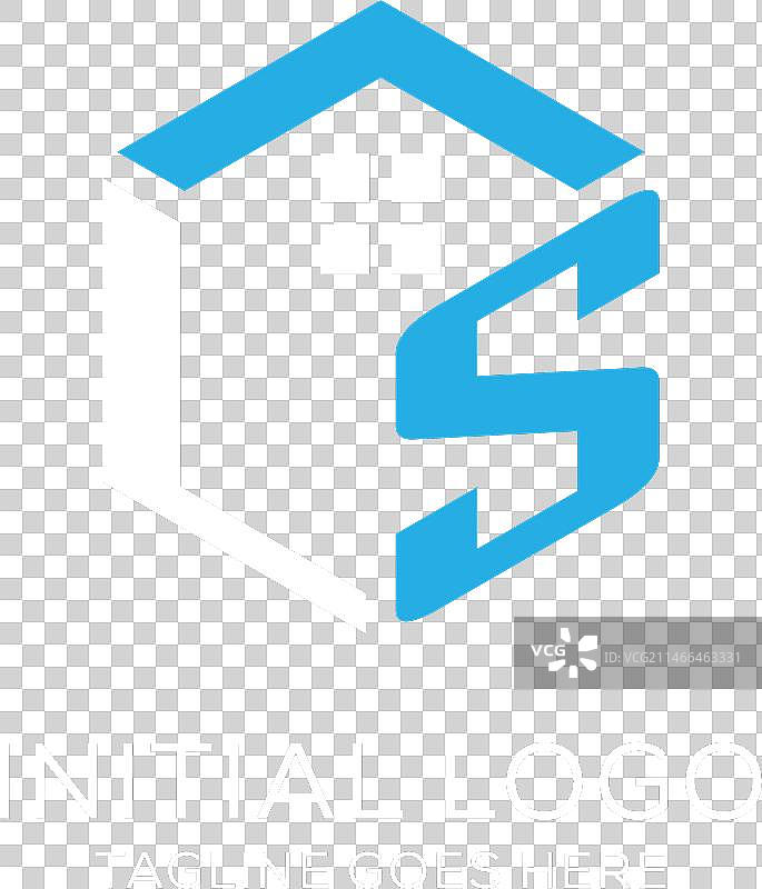 首字母LS抽象房屋标志图片素材