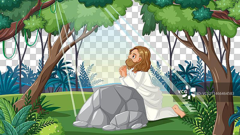 耶稣在客西马尼花园被捕图片素材