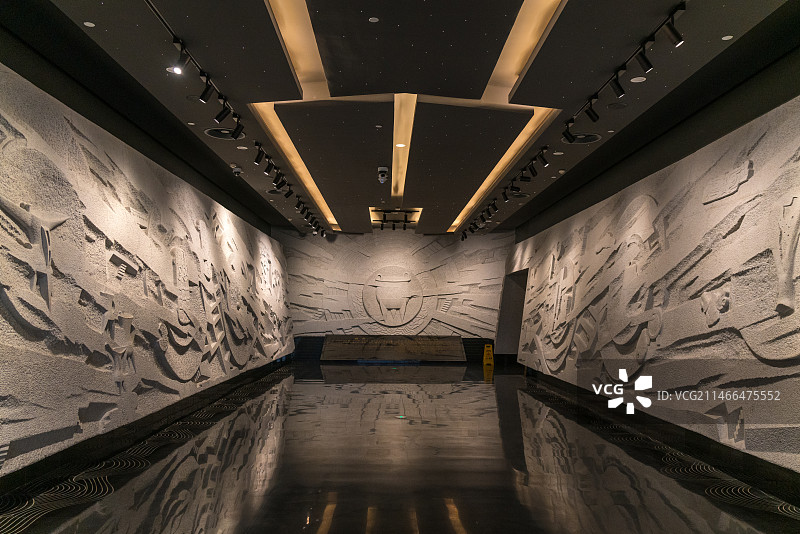 河南洛阳二里头夏都遗址博物馆室内展厅图片素材