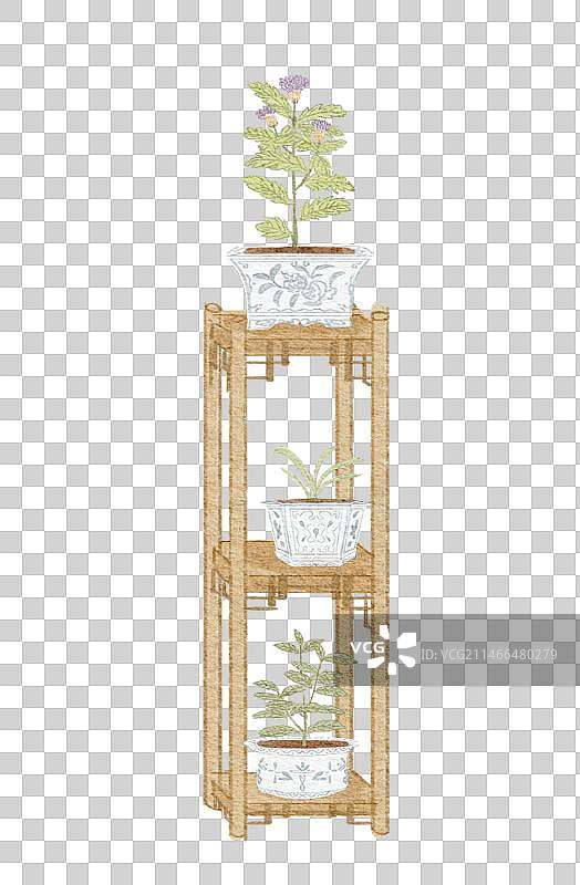 盆景花架图片素材